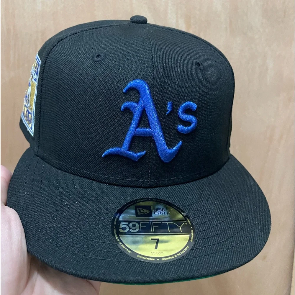 Oakland Athletics Rickey Henderson field patch size 7 59fifty fitted brand new - Picture 1 of 7